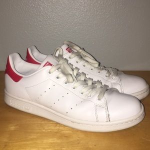 Red Adidas Stan Smiths